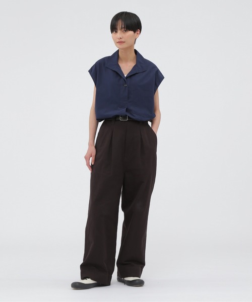 MHL. パンツ LIGHTWEIGHT COTTON LINEN TWILL レディース