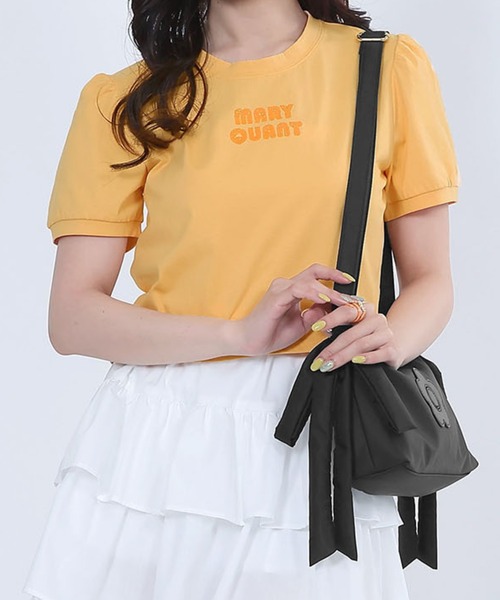 tシャツ マリークワント mary quant レトロロゴジェル Tシャツ レディース