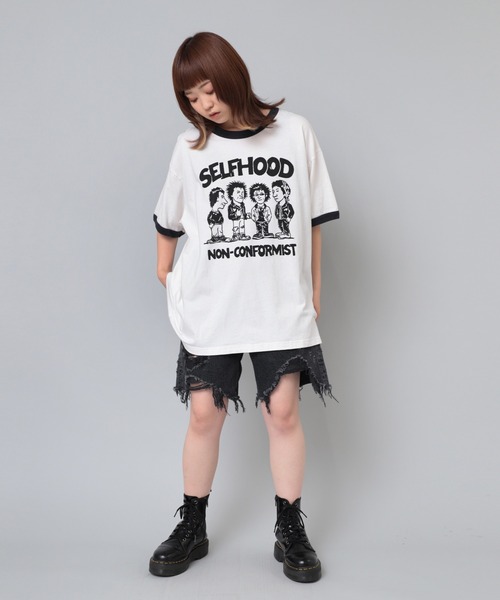 「RNA」 半袖Tシャツ MEDIUM ライトブルー レディース