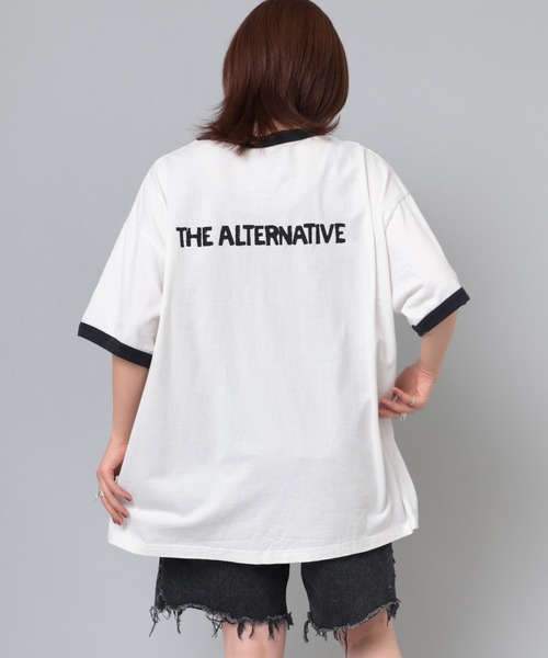 「RNA」 半袖Tシャツ MEDIUM ライトブルー レディース