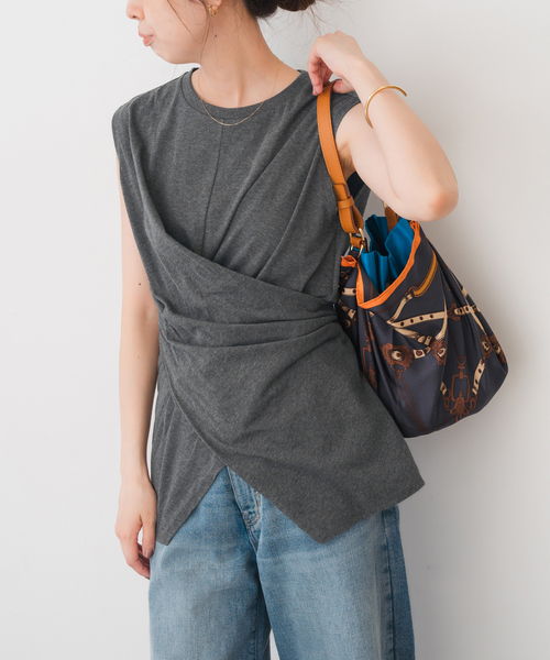 Spick＆Span tシャツ アシンメトリーラッププルオーバー