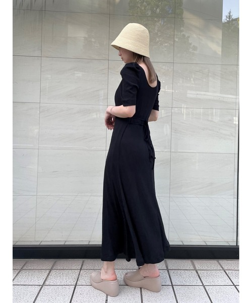 SNIDEL（スナイデル） 半袖ワンピース FREE オレンジ レディース