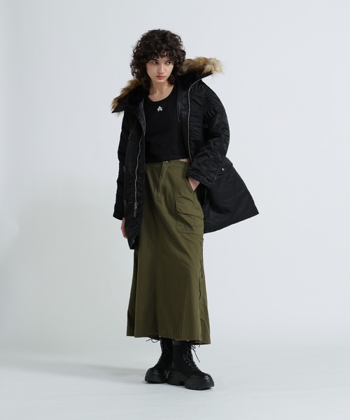 AVIREX（アヴィレックス） スカート MILITARY SIDE LACE UP SKIRT