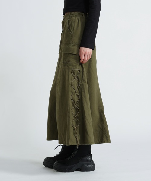AVIREX（アヴィレックス） スカート MILITARY SIDE LACE UP SKIRT