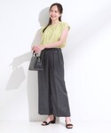パンツ 「S-LL/洗濯後しわになりにくい」ゴ...の詳細画像3