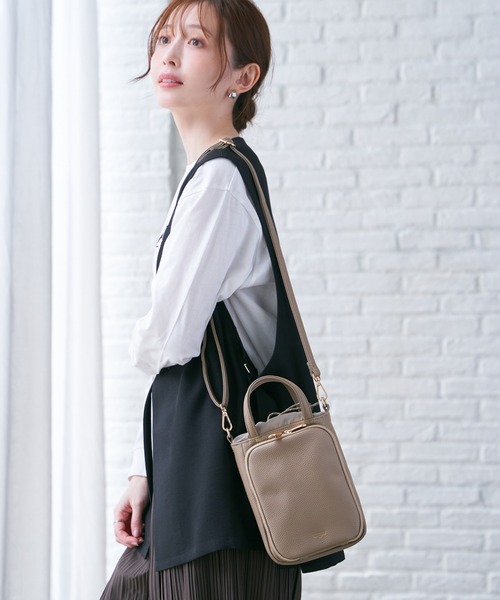 ikka（イッカ） ショルダーバッグ バッグ 合皮2WAYミニショルダー