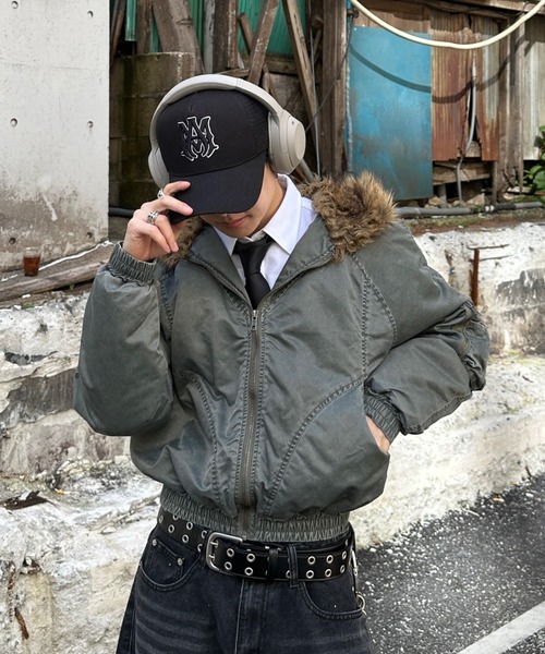 ADAMASTE ブルゾン アウター vintage make short fur jacket