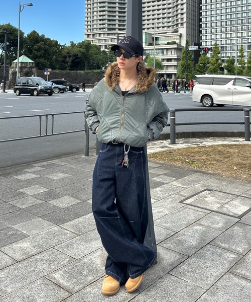 vintage ヴィンテージメイクショートファージャケット ADAMASTE ブルゾン アウター Vintage Make Short Fur Jacket