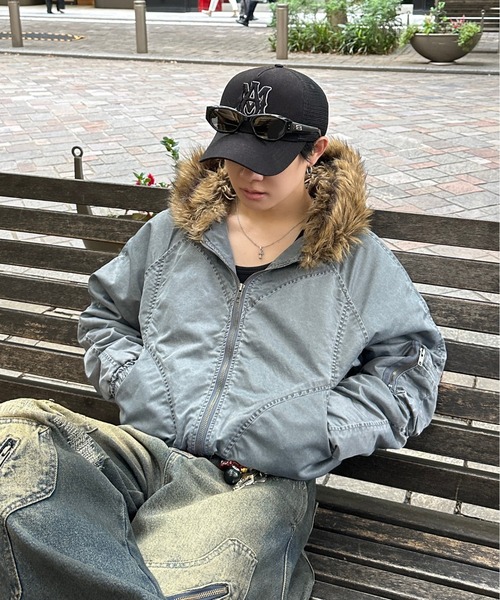 ADAMASTE ブルゾン アウター Vintage Make Short Fur Jacket