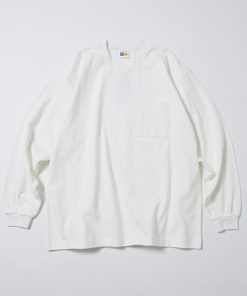 「FREAK'S STORE」 長袖Tシャツ LARGE ホワイト メンズ