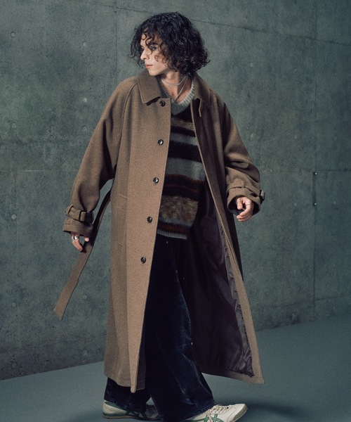 Casper John（キャスパージョン） ステンカラーコート コート Wool