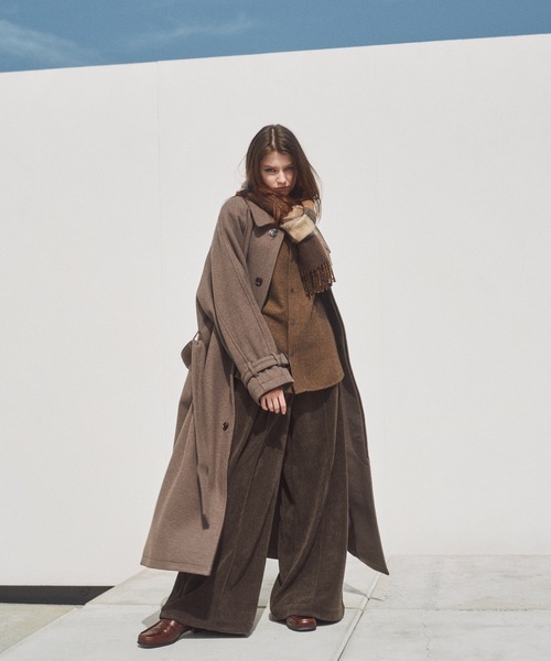 Casper John（キャスパージョン） ステンカラーコート コート Wool