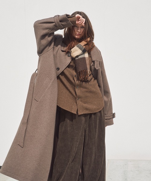 Casper John（キャスパージョン） ステンカラーコート コート Wool