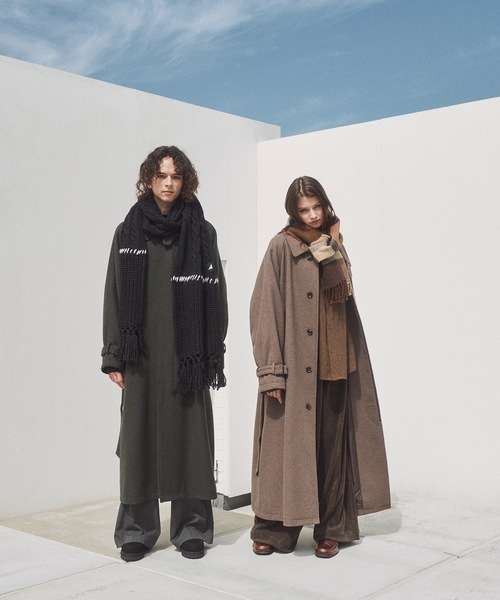 Casper John（キャスパージョン） ステンカラーコート コート Wool