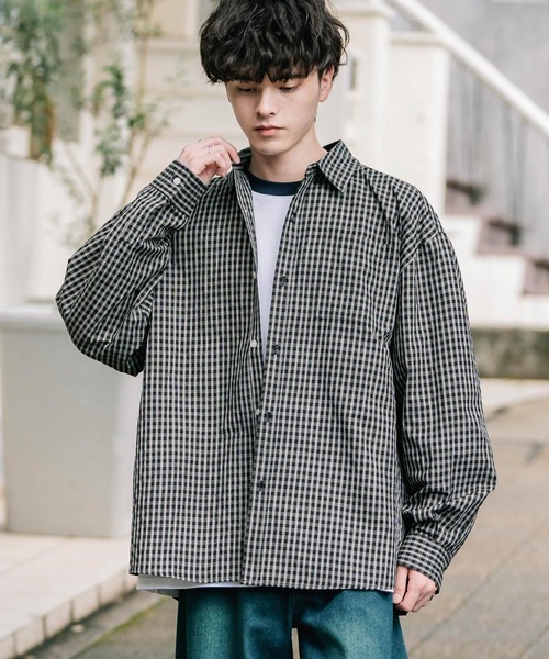 Rocky Monroe（ロッキーモンロー） シャツ オーバーサイズTCブロード胸