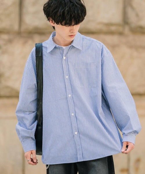 Rocky Monroe（ロッキーモンロー） シャツ オーバーサイズTCブロード胸