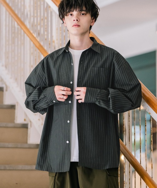 Rocky Monroe（ロッキーモンロー） シャツ オーバーサイズTCブロード胸