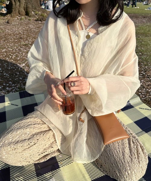 「hinari」 ノースリーブトップス FREE アイボリー レディース_画像4