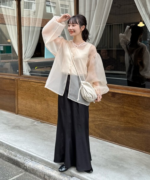 「hinari」 ノースリーブトップス FREE アイボリー レディース_画像5