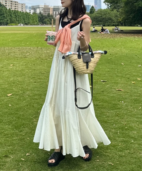 「hinari」 ノースリーブトップス FREE アイボリー レディース_画像8