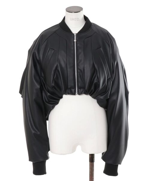 UN3D.（アンスリード） ブルゾン アウター VOLUME GATHER SHORT BZ