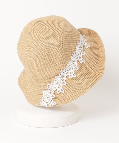 「CHEER」 ストローハット - オレンジ レディース_画像2