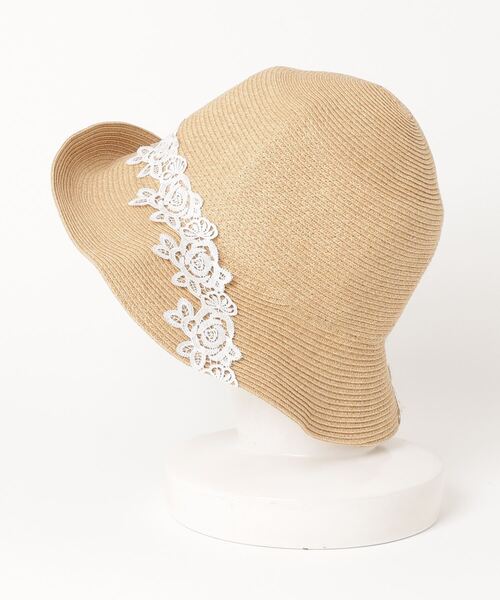 「CHEER」 ストローハット - オレンジ レディース_画像3