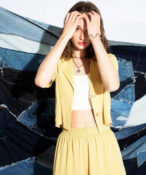 「SPIRALGIRL」 セットアップ FREE オレンジ レディース_画像9