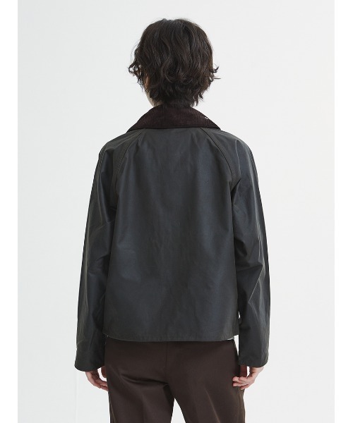 【美品】Barbour Spey フード付きワックスジャケット ショート丈 34 SPEY / スペイ】ワックス ショート ジャケット（レディース