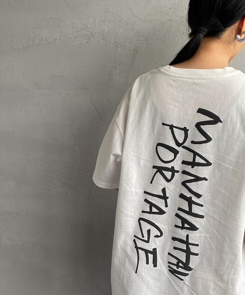 「Manhattan Portage」 半袖カットソー M グレー レディース_画像4