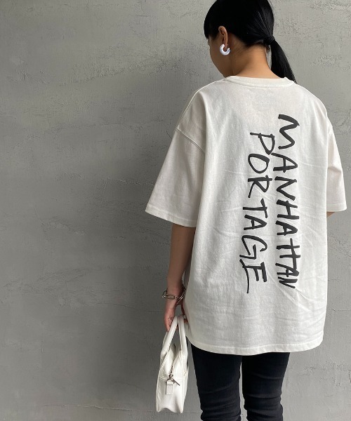 「Manhattan Portage」 半袖カットソー M グレー レディース_画像6