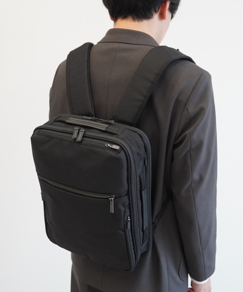 ビジネスバッグ エースジーン ビジネスリュック ガジェタブルSF A4サイズ収納可能 14inchPC収納 11L ２気室 68781 メンズの画像