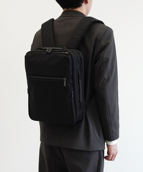 ビジネスバッグ エースジーン ビジネスリュック ガジェタブルSF A4サイズ収納可能 14inchPC収納 11L ２気室 68781 メンズの画像