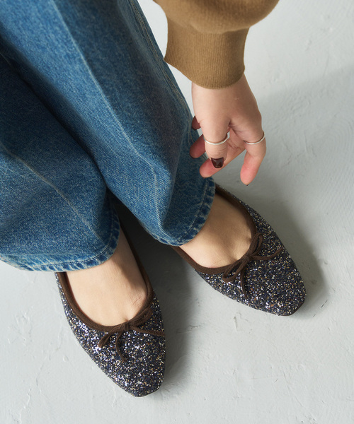 LE TALON（ル タロン） バレエシューズ パンプス フレンチスクエア