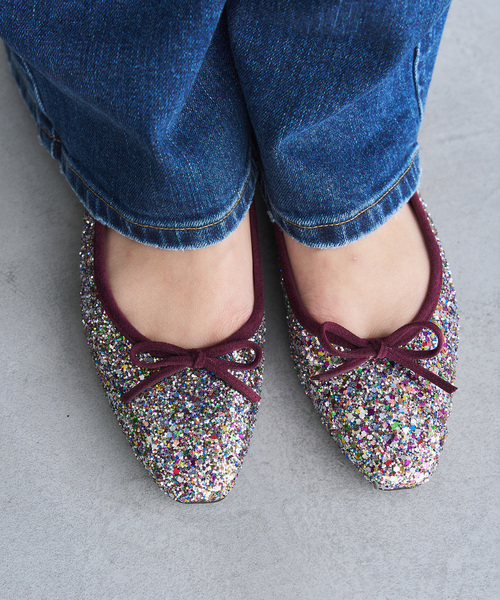 LE TALON（ル タロン） バレエシューズ パンプス フレンチスクエア