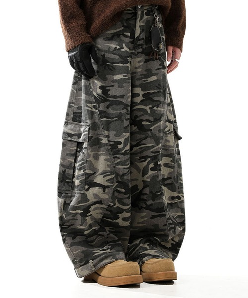 CALIFORNIA OUTFITTERS パンツ 9D9 迷彩柄 ミリタリーカーブパンツ