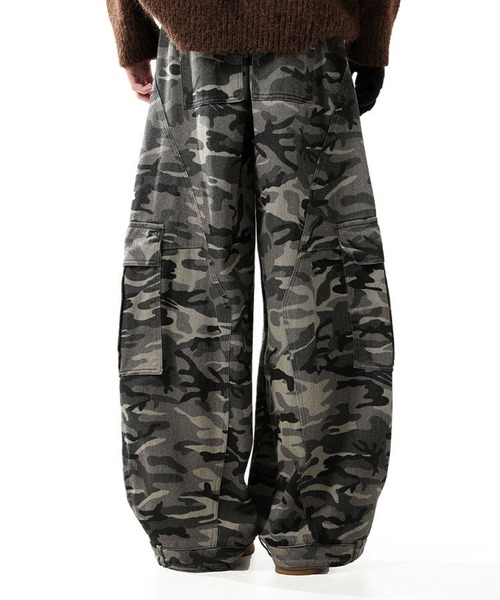 CALIFORNIA OUTFITTERS ワイドパンツ パンツ 9D9 ミリタリーカーブ