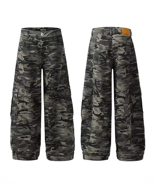 VARAVASAS 迷彩柄 90s USA製 実物 米軍 ECWCS 迷彩 ゴアテックス パンツ XS-R ウッド