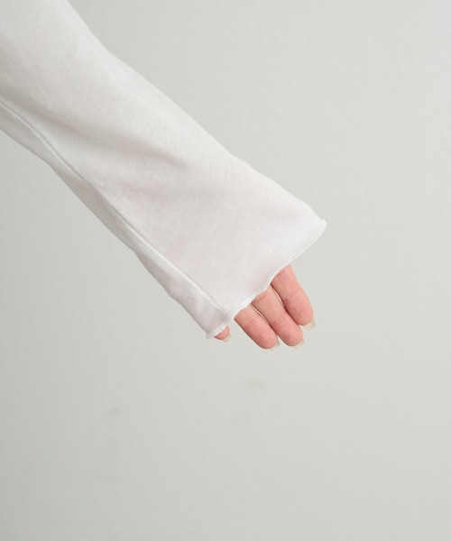 pual ce cin tシャツ コットンシアーハイネックカットソー レディース