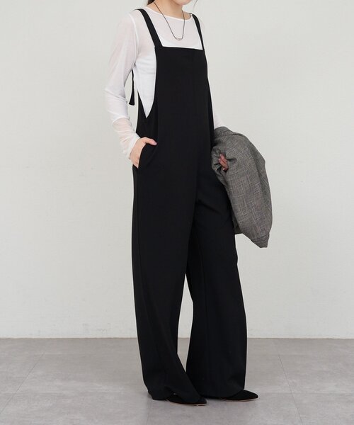 「SHENERY」 オーバーオール 36 ブラック レディース_画像3