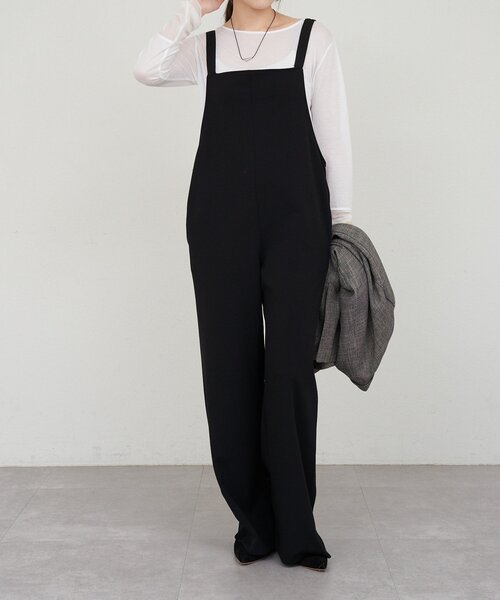「SHENERY」 オーバーオール 36 ブラック レディース_画像4