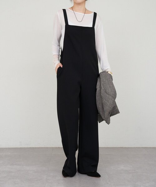 「SHENERY」 オーバーオール 36 ブラック レディース_画像5