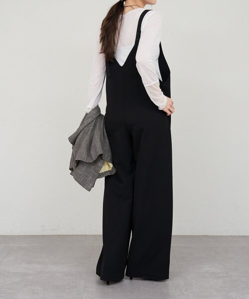 「SHENERY」 オーバーオール 36 ブラック レディース_画像8