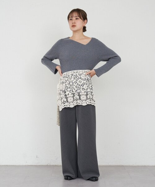 SHENERY（シーナリー） ニット セーター アシンメトリーリブニット