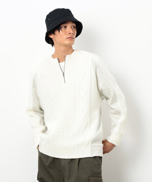 COMME CA ISM（コムサイズム） セーター ニット ニット×裏シャギー 