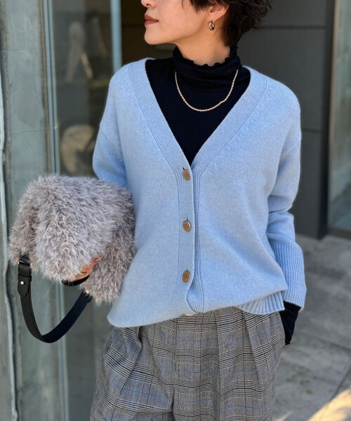 NOLLEY'S（ノーリーズ） ニットカーディガン 38 サックスブルー