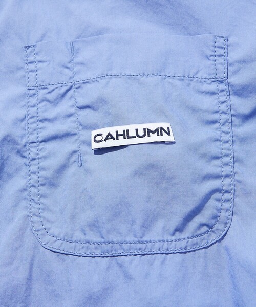 「CAHLUMN」 半袖シャツ LARGE サックスブルー メンズ_1