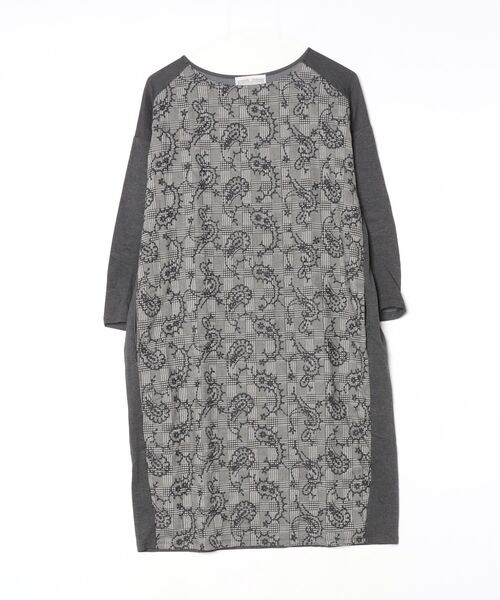 グレー 七分袖 ワンピース フリーサイズ BEARDSLEY（ビアズリー） 7分袖ワンピース FREE グレー レディース