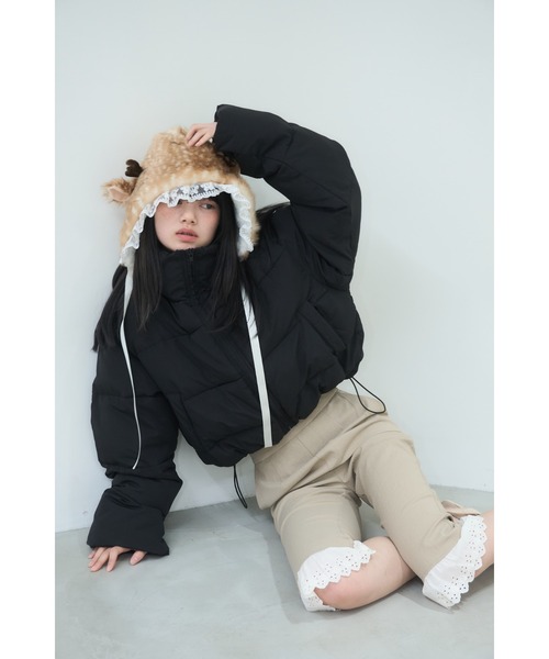 パンツ Smyeon Antique lace capri pants Antique lace capri pants/アンティークレース付きカプリパンツ