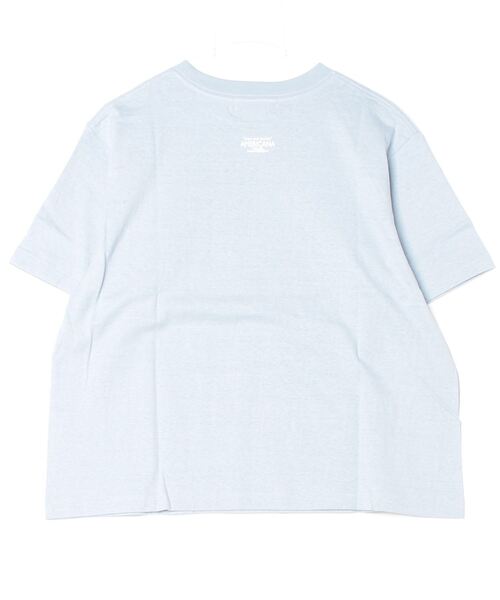 「AMERICANA」 半袖Tシャツ FREE ライトブルー レディース_画像2
